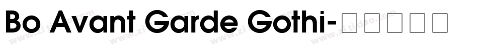Bo Avant Garde Gothi字体转换
